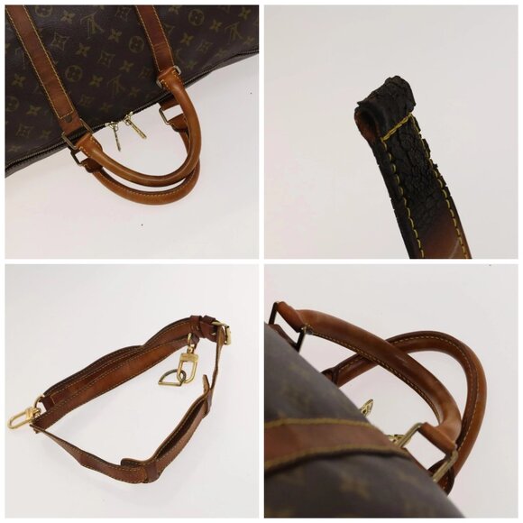 LOUIS VUITTON Monogram Keepall Bandouliere 55 Boston Bag M41414 LV Auth bs24587 - Picture 16 of 16